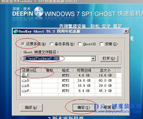 深度技術ghostwin7，ghostwin7重裝方法，wi步驟