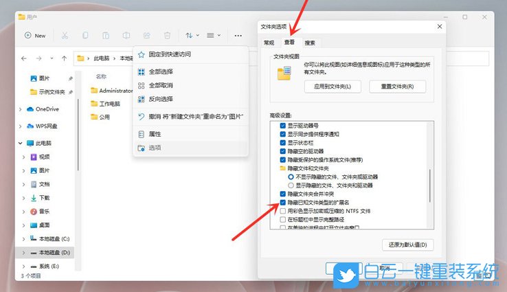 Win11,文件后綴名,文件擴(kuò)展名步驟