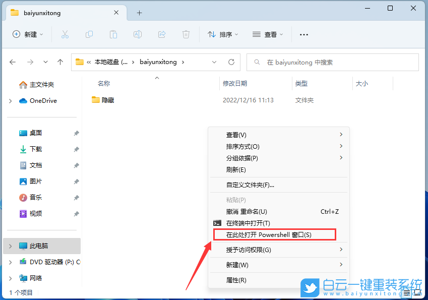 Win11,隱藏文件夾,文件夾步驟